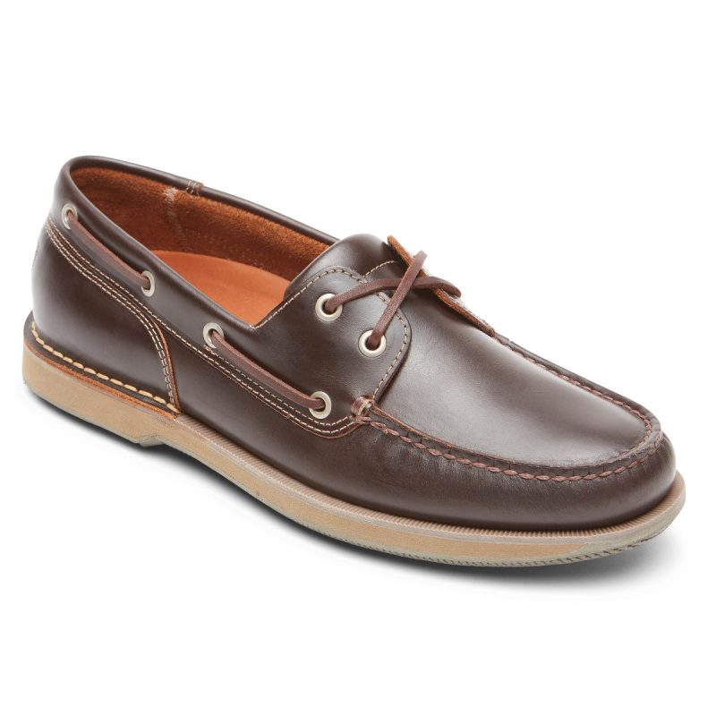 Men's Perth Boat Shoe (Beeswax Dark Brown)